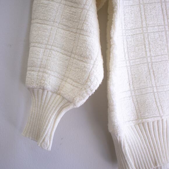 Vintage Boucle Cowl Neck Sweater White Size Small - Picture 5 of 8